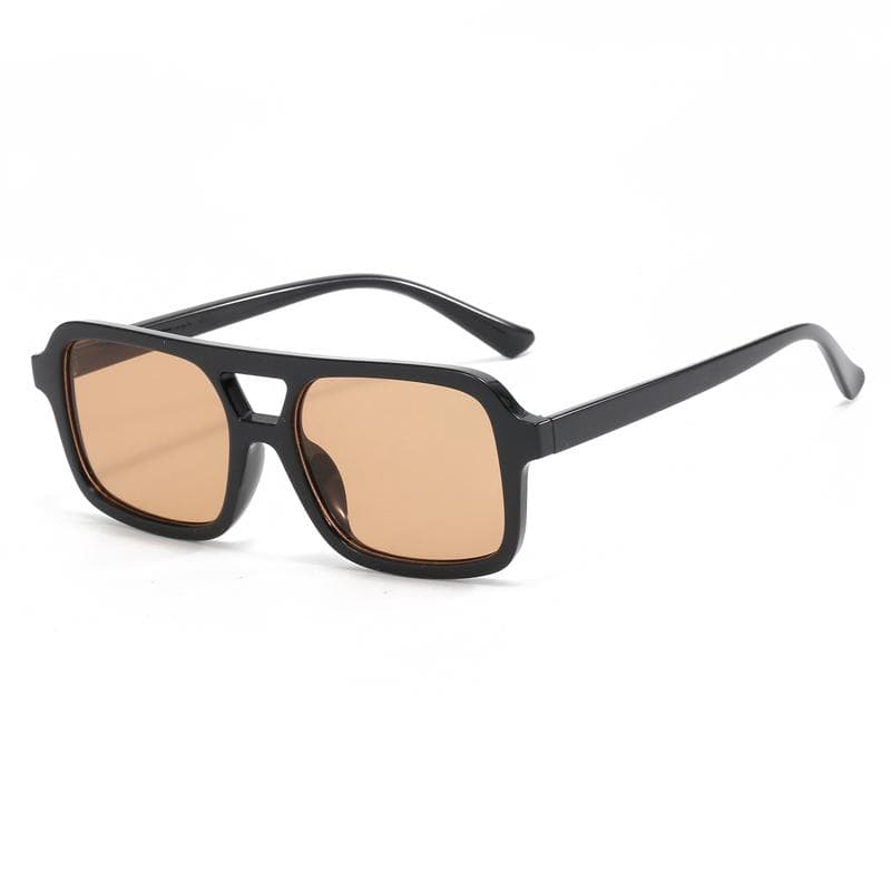 New Double Beam Sunglasses Small Frame Trendy Y2K UV Protection Outdoor Protective Glasses Personalized Style