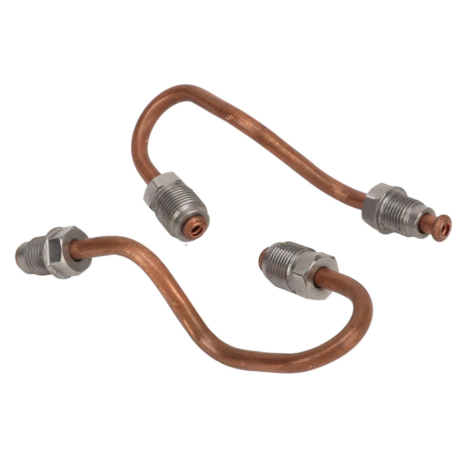Caliper Rear Brake Pipes Copper Brake Bridge Tube with Stainless Steel Connector Replacement for