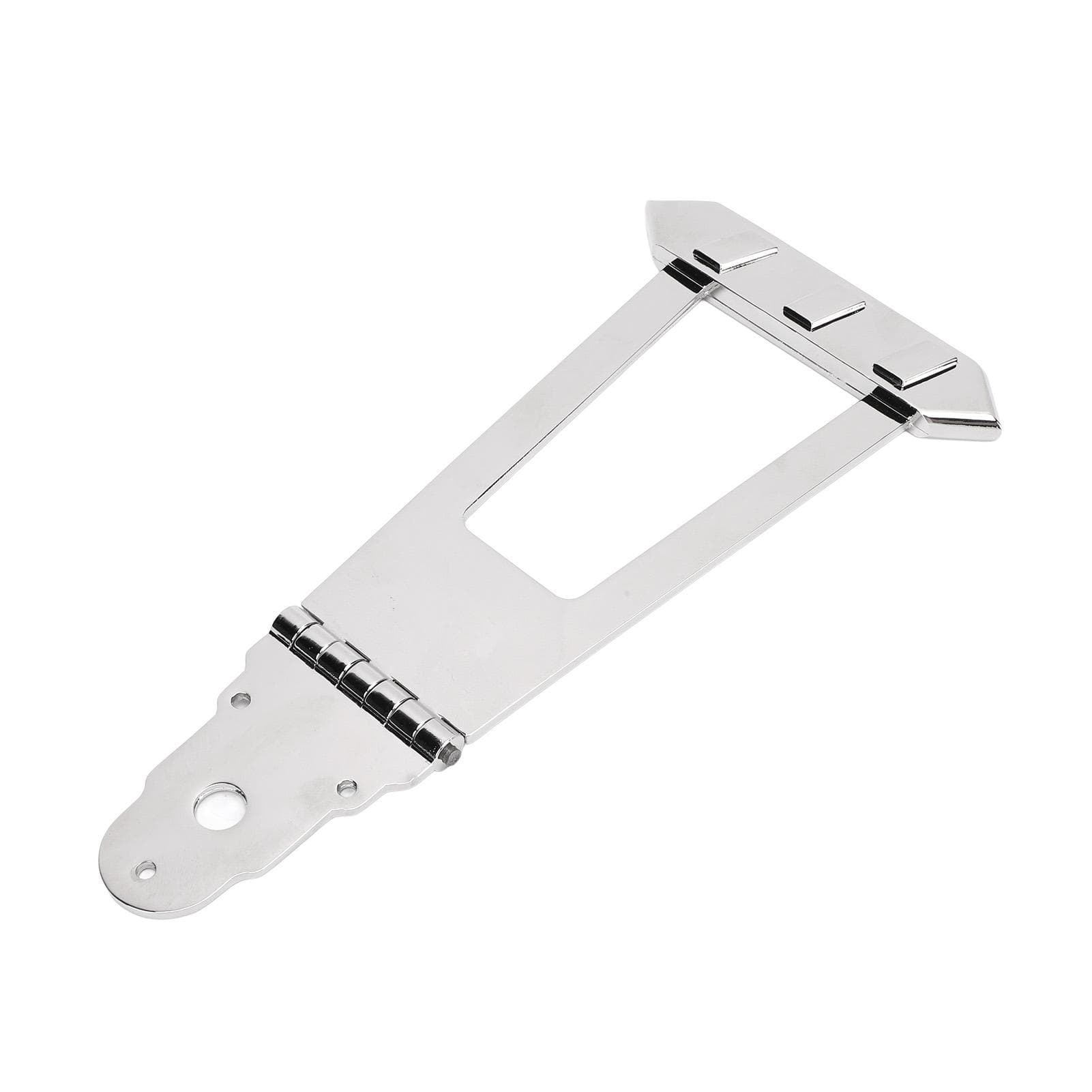 6 String Guitar Trapeze Tailpiece Bridge Round Head Ni Plated Alloy Jazz Archtop Guitar Bridge