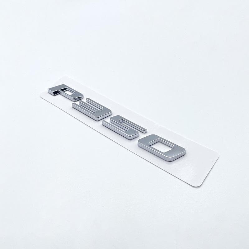 3D Black Silver Letters P200 P250 P300 P350 AWD Emblem for Jaguar Car Fender Trunk Rear XF XE I-Pace E-pace F-type Logo Sticker silver P350