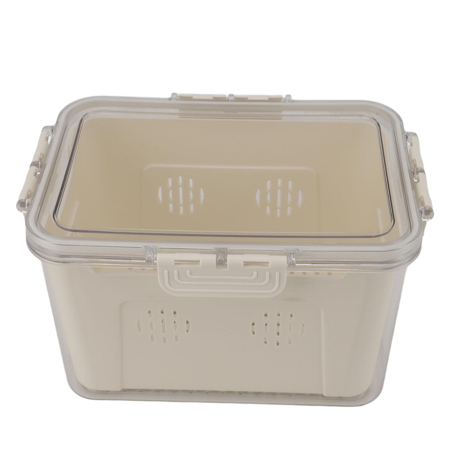 Fridge Food Storage Container PET Easy To Clean Sealed Food Preservation Box for Kitchen Drain Box Drain Box