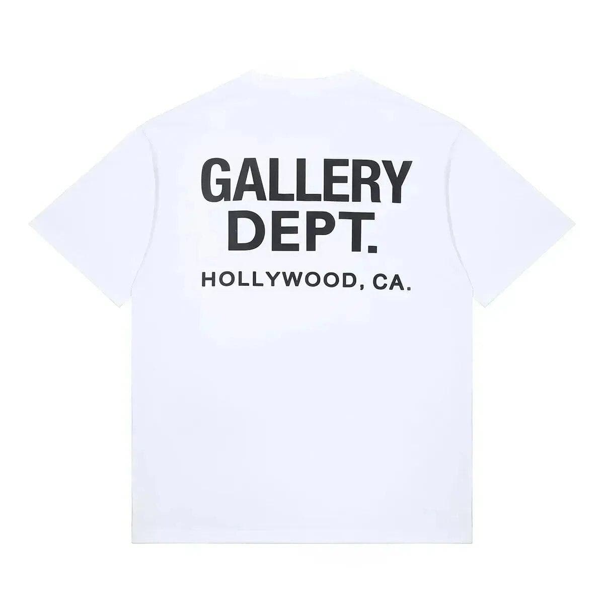 Fashion Letter Print T-Shirt Vintage High Street Gallery Department Print Shirt Casual O-Neck T-Shirt Summer Brand Cotton Top 2XL