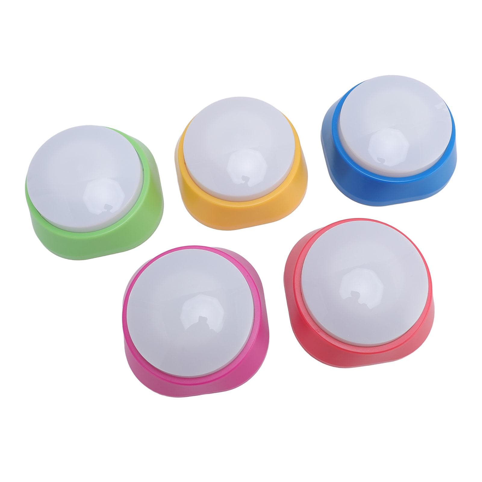 5Pcs Pet Training Buzzer Voice Recording Dog Cat Communicating with Colorful Light Rose Red Yellow
