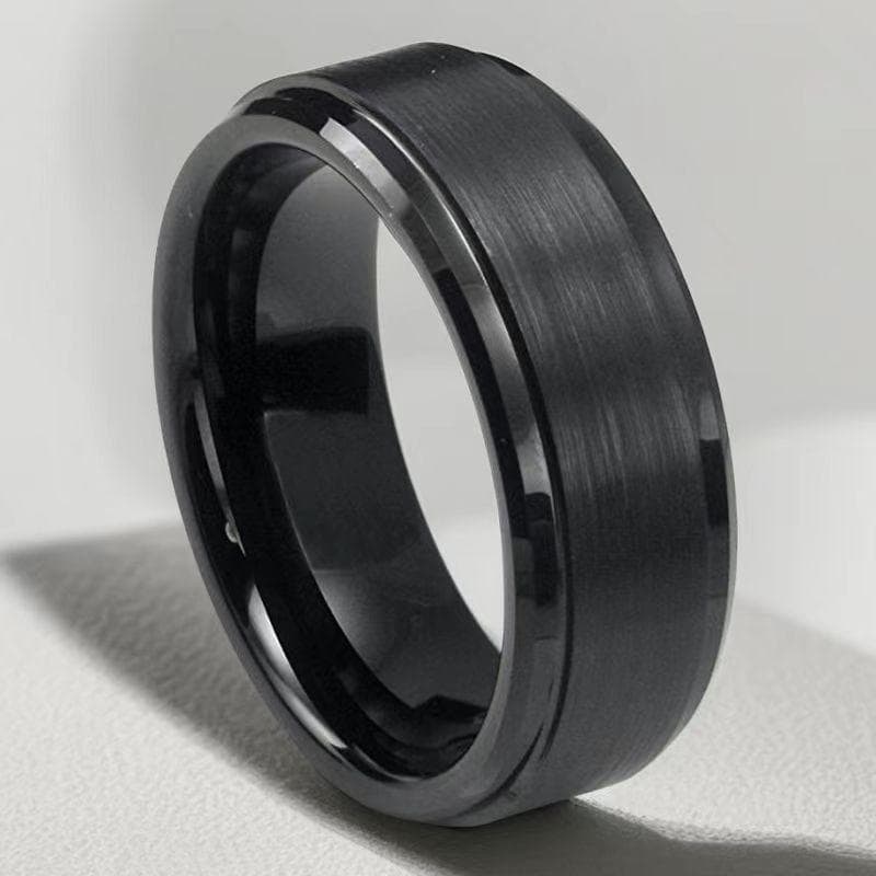 Men's Trendy Titanium Steel Ring - No Fade, High-Grade Stainless Steel Jewelry, Stylish Hand Accessory Size 6