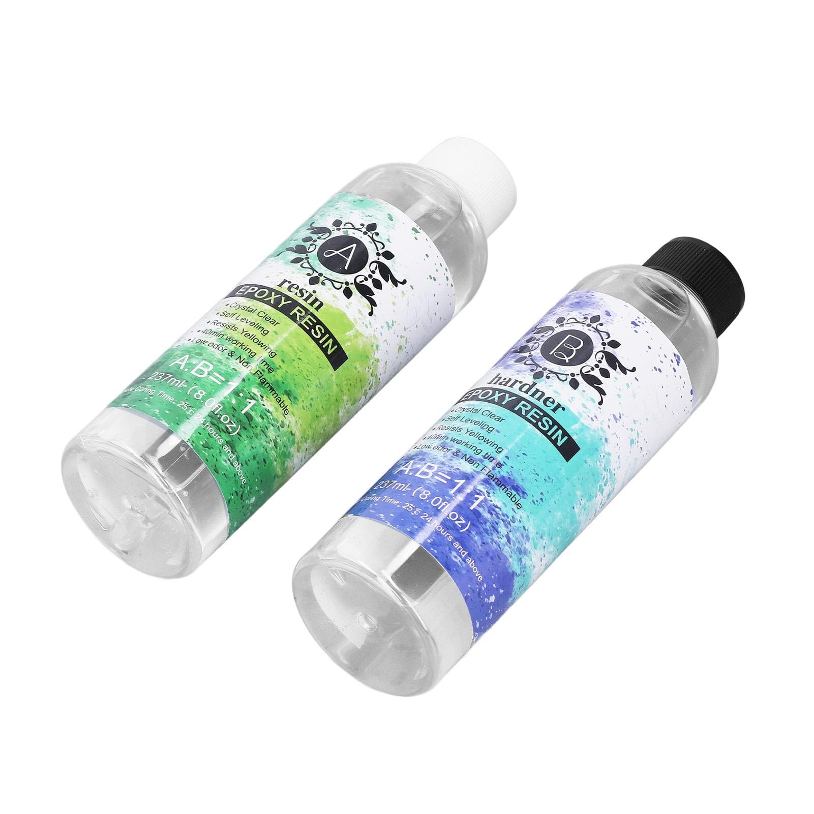 AB Glue Crystal Clear Epoxy Resin Kit Casting Coating Easy Mix for River Table Tops DIY Molds