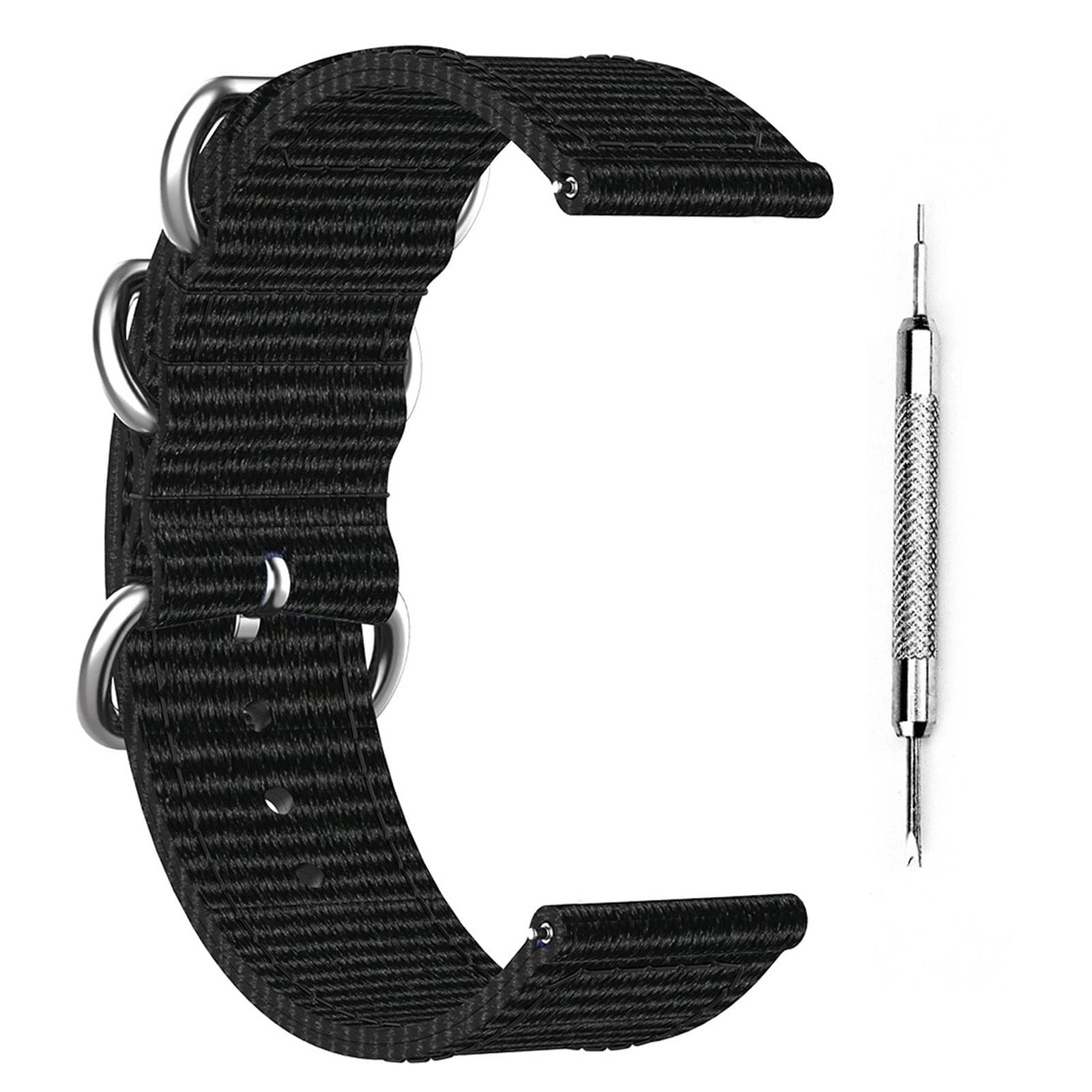 Bands Compatible for Suunto 7 Smart Watch Replacement Canvas Strap Wristband for Men and Women black