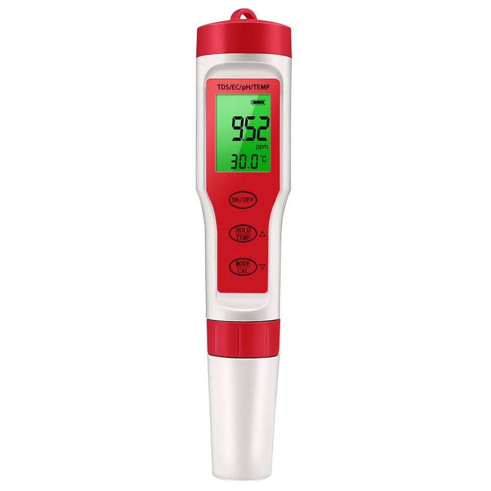 PEZ9908 Portable Handheld Water Quality Tester 4 In 1 PH Total Dissolved Solids EC Temperature multicolour