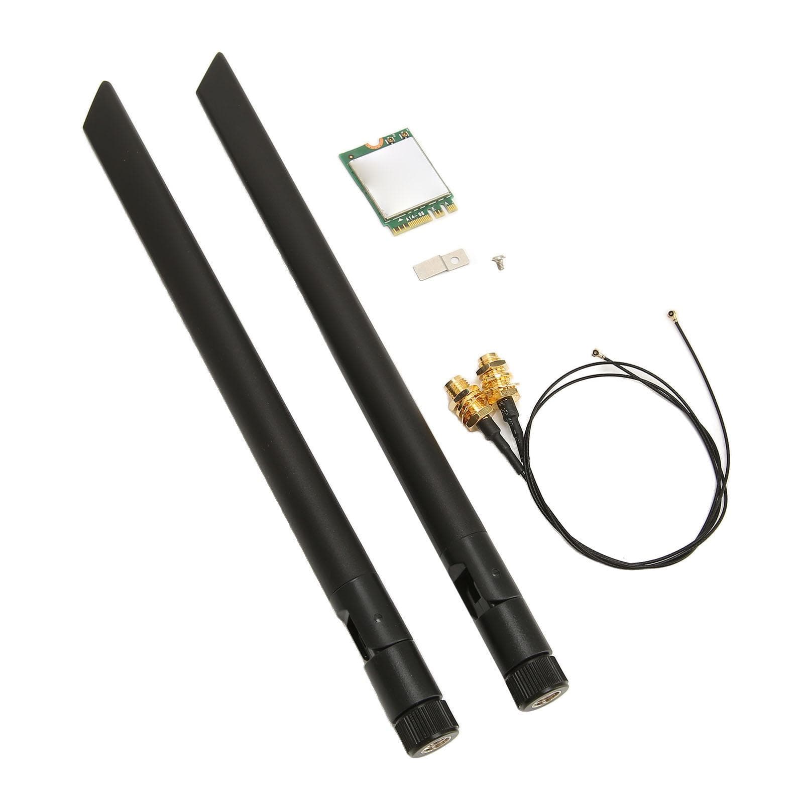 Wireless Card WIFI6E 5374M Gigabit 5G Dual Band NGFF BT 5.2 M2 Interface Wifi Card with Antenna