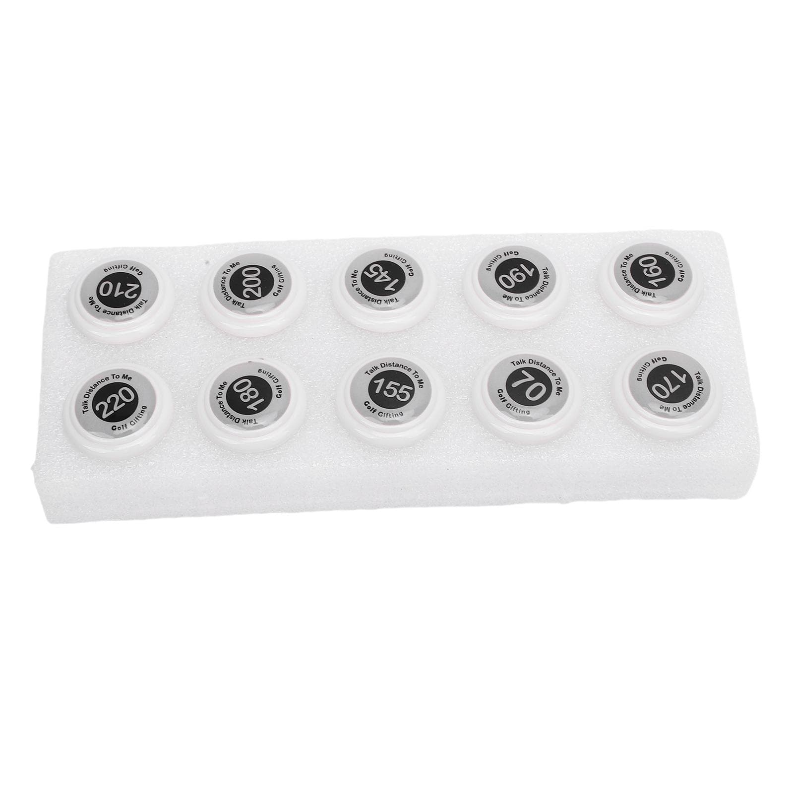 20pcs Club Distance Markers Ball Position Markers Club Yardage Sign ABS for Outdoor Sports Orange