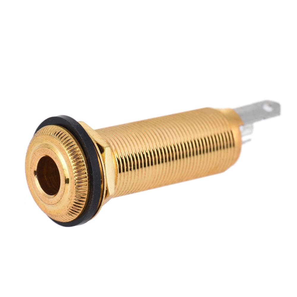 New 6.35mm 1/4 Inch End Pin Endpin Jack for Acoustic Electric Guitar Grey