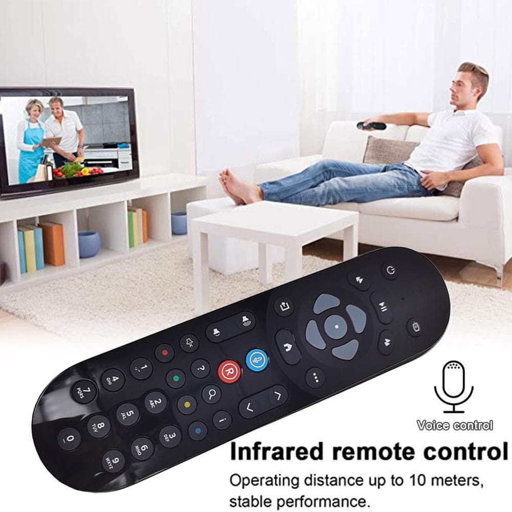 Replacement Remote Control Compatible for Sky Q Mini TV Box Remote Control Voice Control black