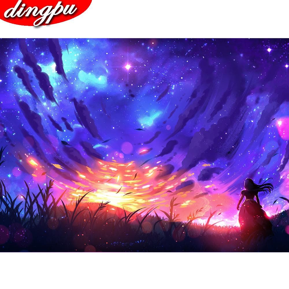 Full Drill Round Diamond Painting 5D DIY Diamond Embroidery Cross Stitch Diamond Art 20X30CM