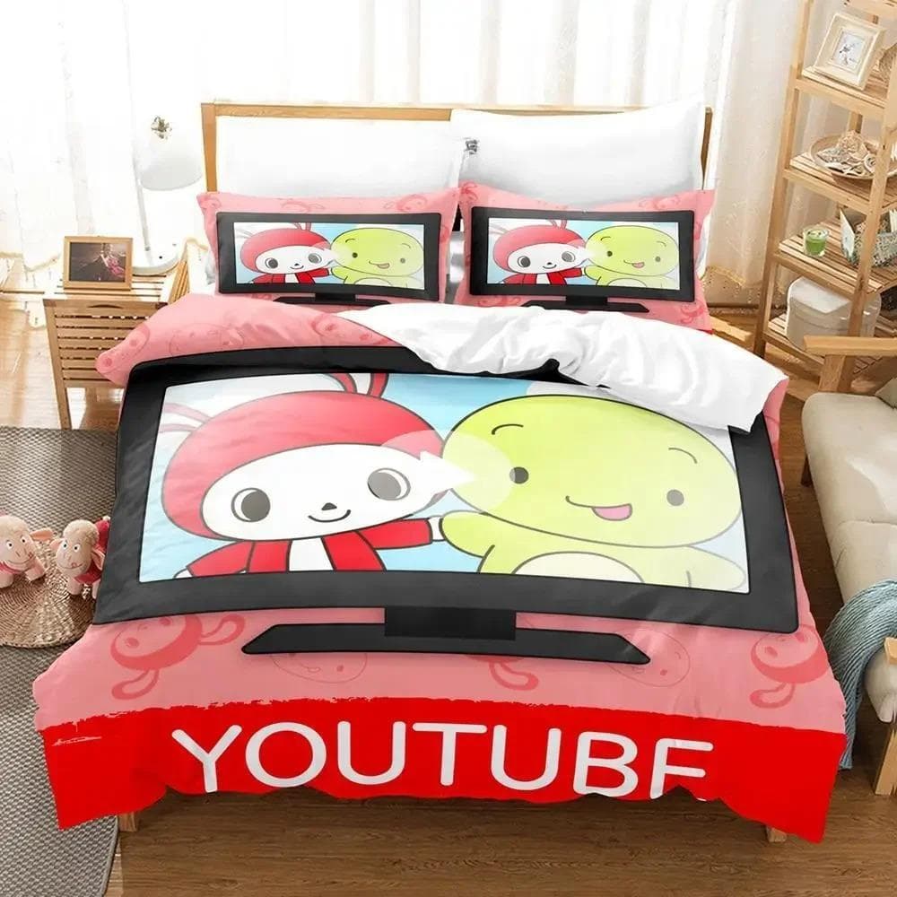 3D Printed Cute jj mikey maizen Bedding Sets exquisite bed supplies set duvet cover bed comforter set luxury birthday gift 135X200cm-2pcs