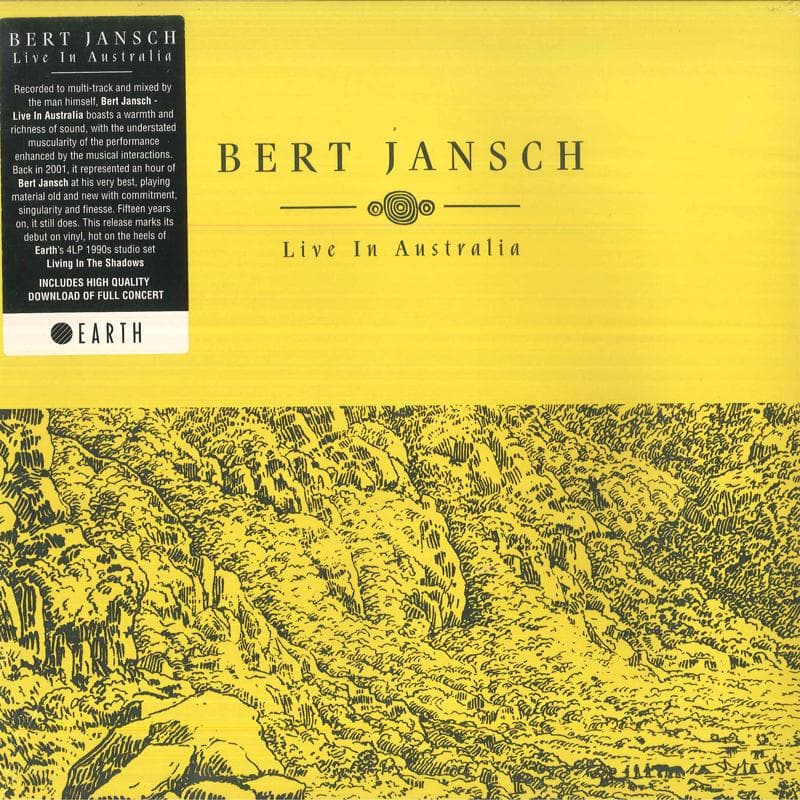 LP Record BERT JANSCH - Live In Australia EARTHLP017 Earth 2017 UK Folk