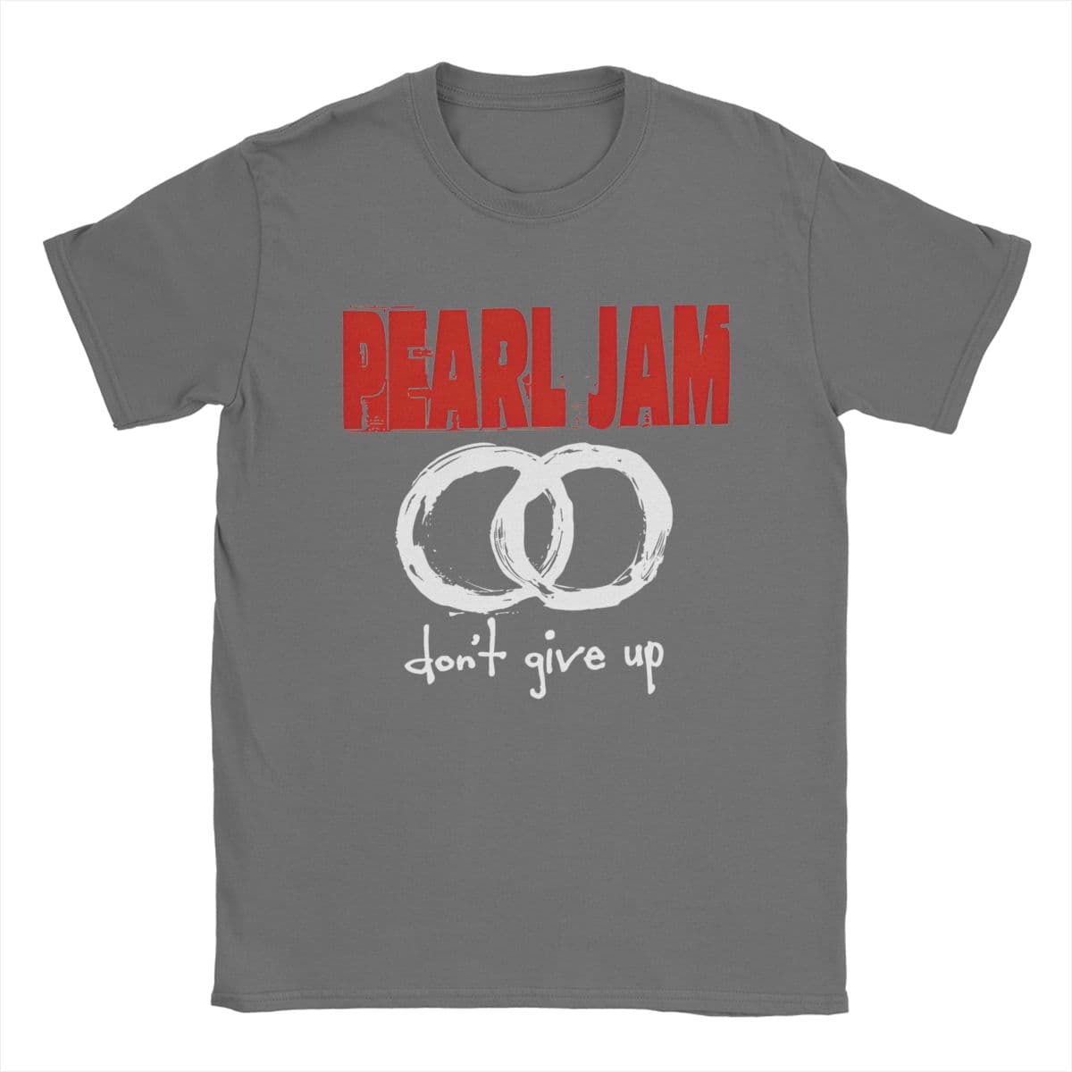Fashion Pearls Jam Tour Album T-Shirts for Men Women Cotton Tee Shirt Adult Clothes XL dark grey