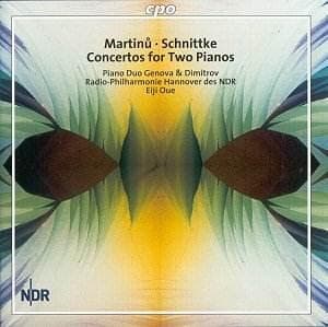 CD BOHUSLAV MARTINŮ · ALFRED SCHNITTKE - Concertos For Two Pianos 9998042 cpo 2002 Japan Classical Used