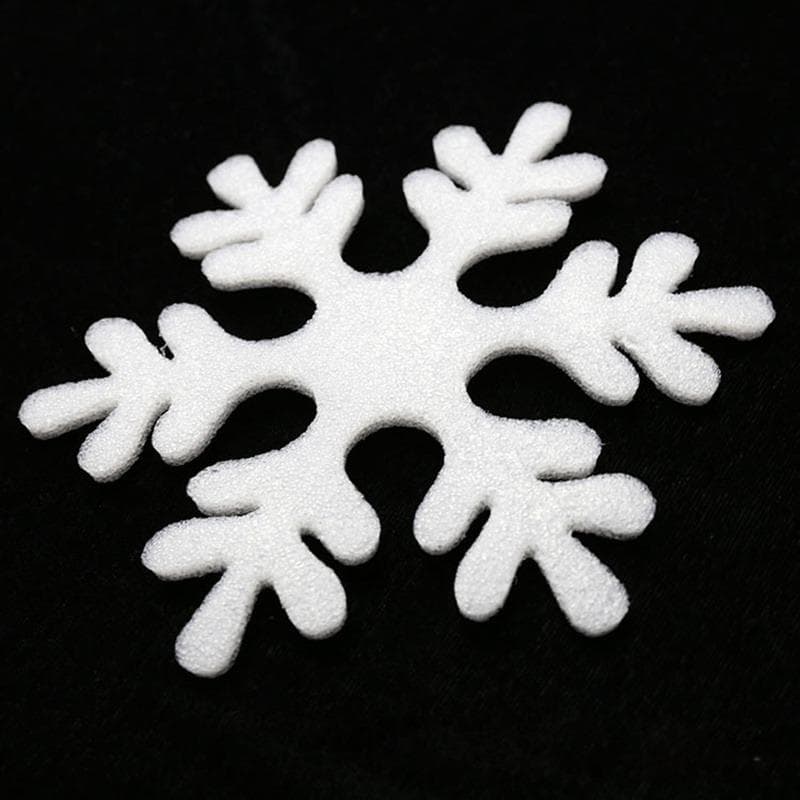 6Pcs DIY Foam White Fake Snowflakes For Home Christmas Party Xmas Tree Pendants Hanging Decoration Window Decoration white