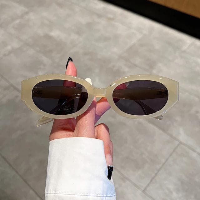 Vintage Oval Women Sunglasses Fashion Retro Female Sun Glasses New Trendy Luxury Brand Designer Lady Shades Eyewear UV400