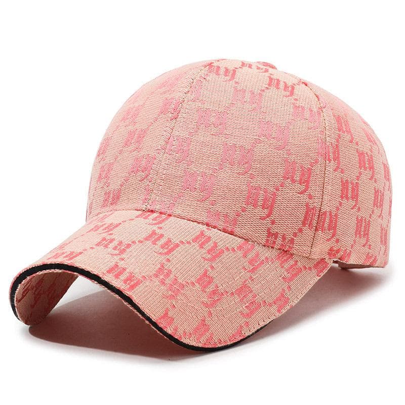 Elegant and Trendy White Baseball Cap: A Blend of Style and Versatility pink