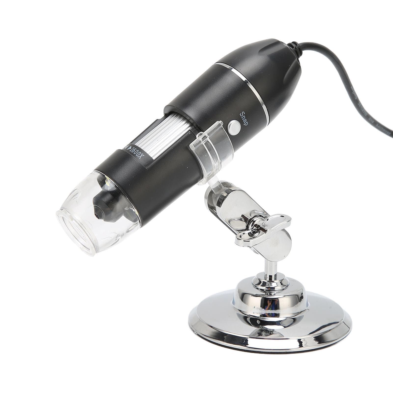 3 in 1 USB Digital Microscope 50X‑1600X Portable Handheld 8 LED Magnification Endoscope Camera for