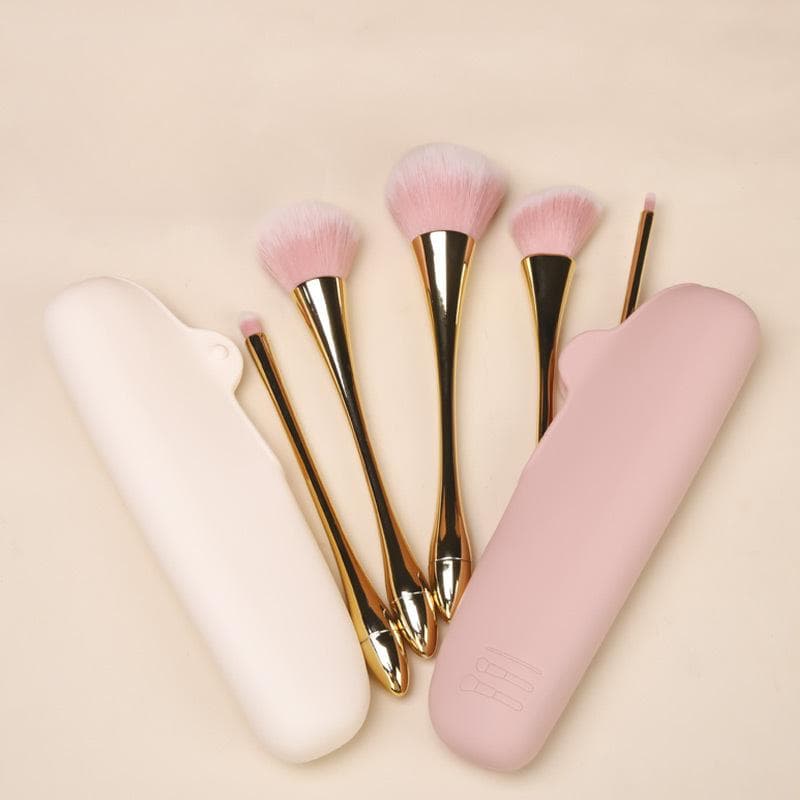 Makeup Brush Storage Bag Portable Travel Cosmetic Bag Good-looking Silicone Makeup Brush Bag