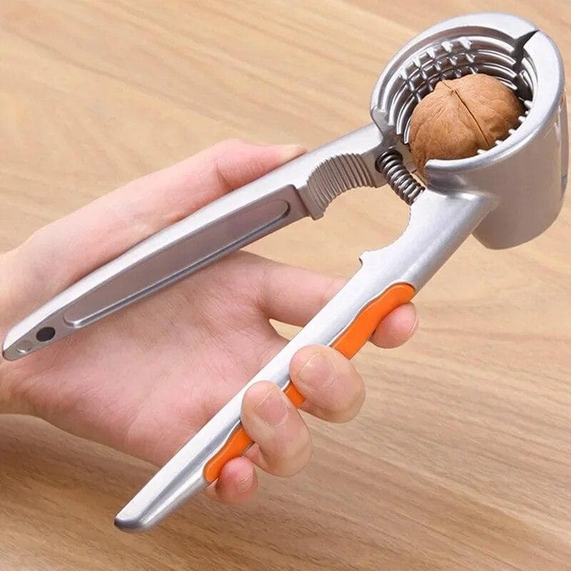 Walnut Clip Crack Almond Walnut Hazel Clip Filbert Nut Nutcracker Sheller Clip Kitchen Gadgets Pecan Hazelnut Crack Clamp Plier orange