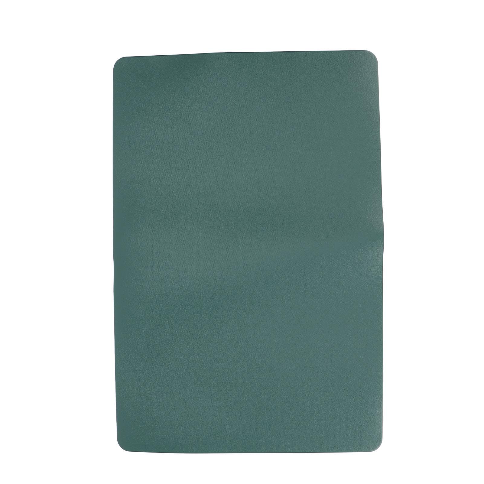 Nail Art Hand Rest Pad Leather Double Sided Placemat Waterproof Table Mat Dark Green