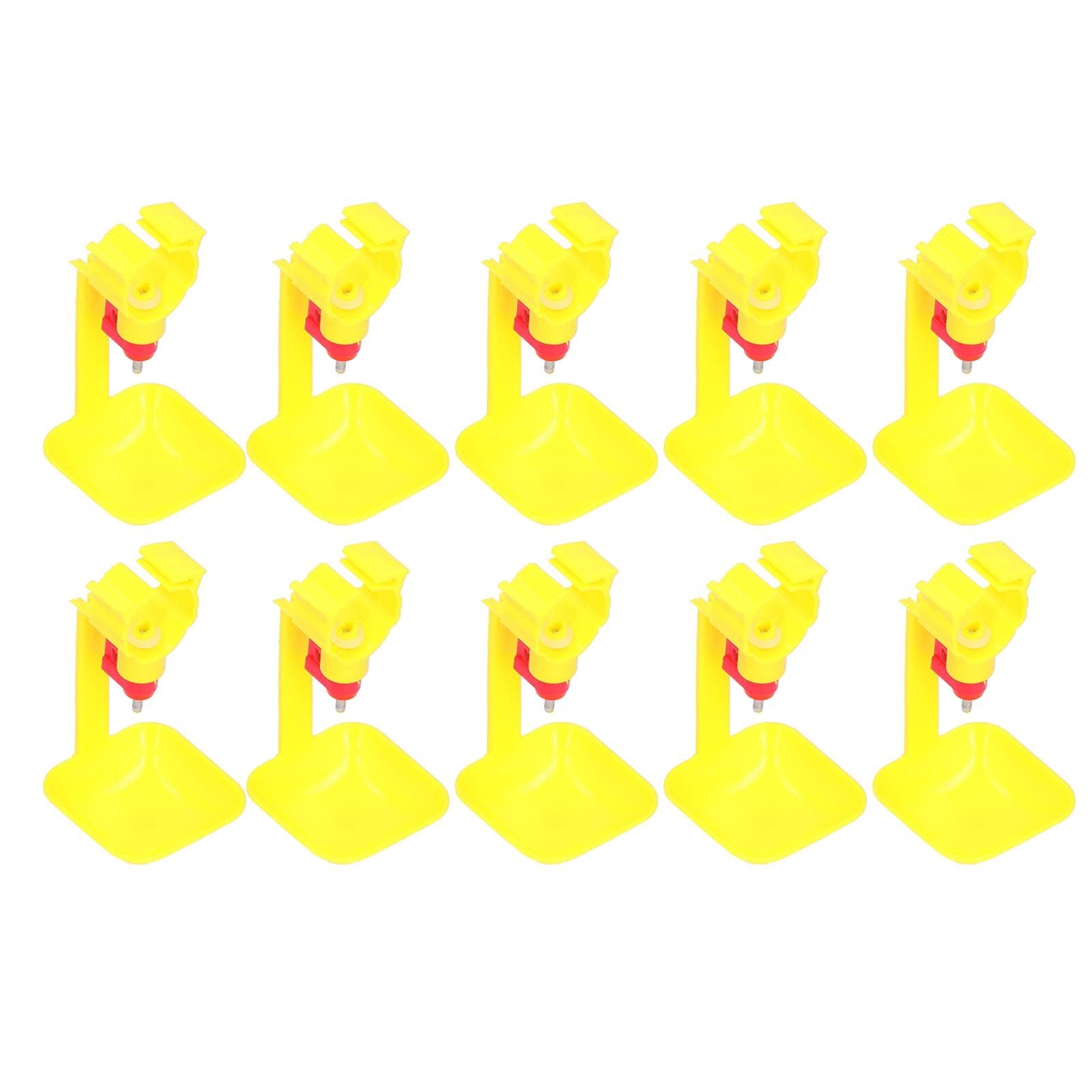 10Pcs Chicken Nipple Drinker with Cup 20ml Integrated Automatic Drinking Bowl Poultry Accessory