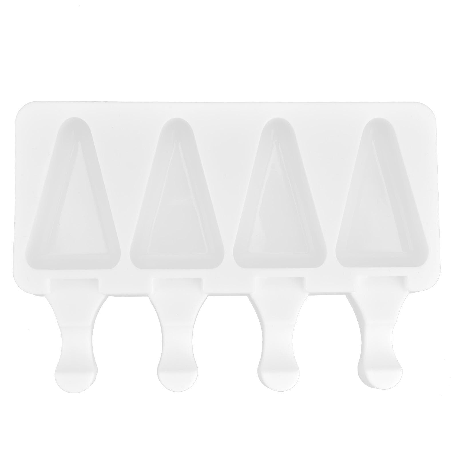 Multi Grid Silicone Ice Bar Mold Heat Resistant Ice Cream Making Mold Kitchen DIY Tool(4Grid