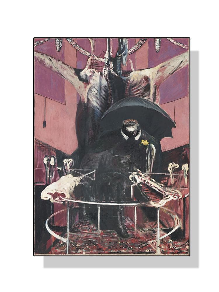 Grotesque Art Francis Bacon Classic Artwork Poster Canvas Painting Abstract Wall Picture For Living Room Home Decoration 21x30cm No Frame