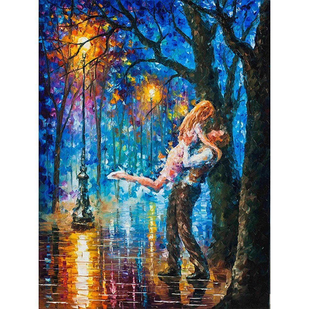 5D DIY Diamond Painting Street lamp lover Embroidery Cross Stitch Rhinestone Mosaic Home Decor 20X30CM