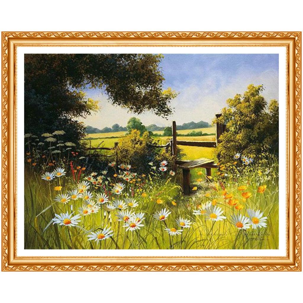 Home Decor DIY Diamond Painting Flowers 3D Cross Stitch Pattern Diamond Embroidery Landscape Nature 20X30CM