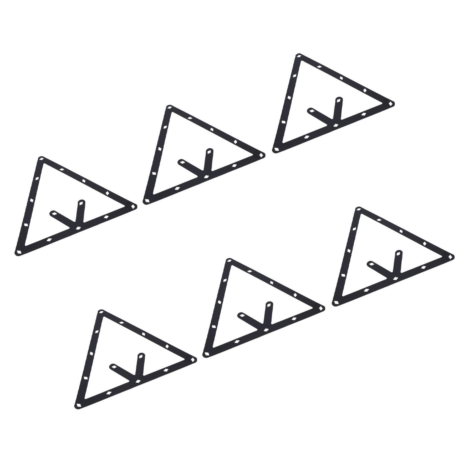 6Pcs Billiard Positioning Paper Secure Fit Billiard Triangle Positioning Sticker for Chinese Black
