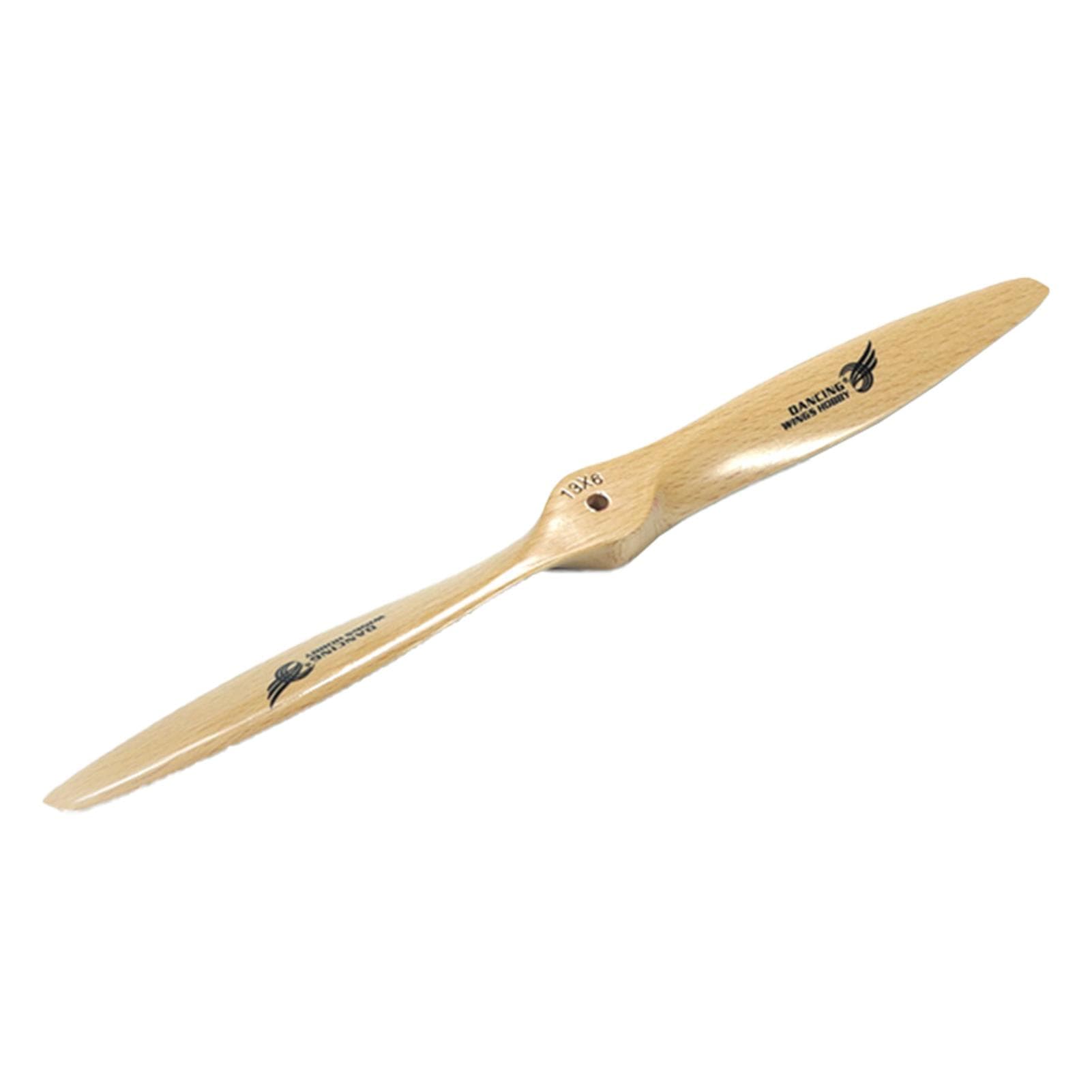 Dancing Wings Hobby 15inch High-efficiency CCW Wooden Beech Propeller for RC Airplane Nitro Engine 13*6 khaki