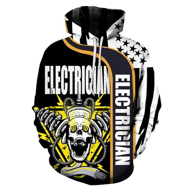 Power Tools Equipment Patterns Fashion Sportswear Casual 3D-printed Engineering Equipment Patterns Men Hoodies and Sweatshirts XXL