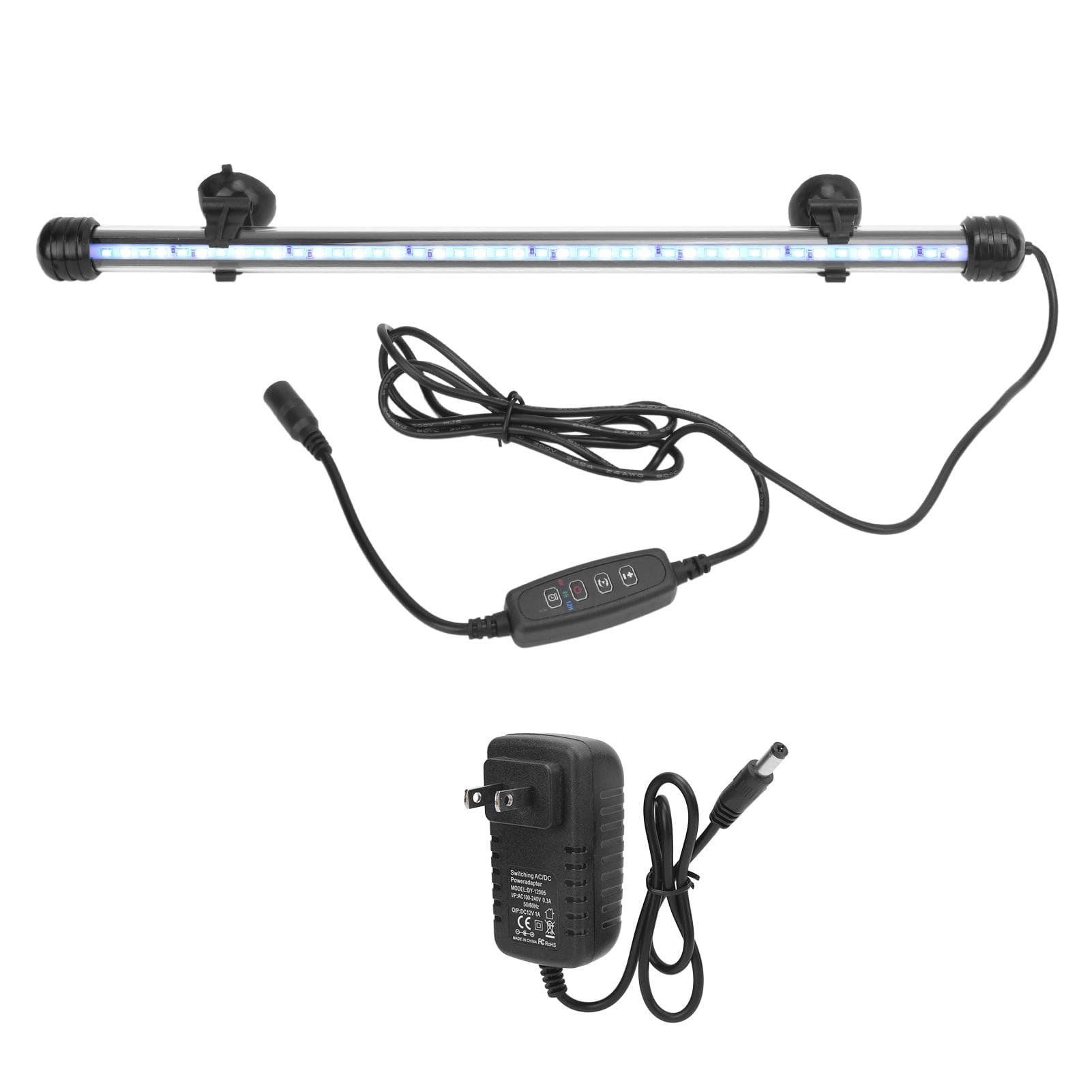 Aquarium Light Waterproof Fish Tank Lighting with LED Light 3 Modes Dimmable 100?240VUS Plug 48CM 38cm / 14.96in