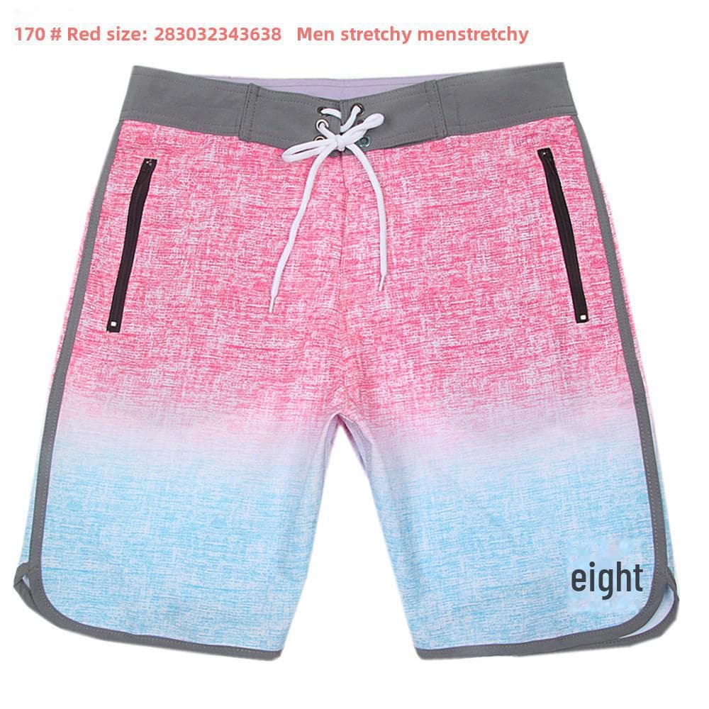 Men's Quick-Dry Elastic Beach Surf Shorts - Muscle Fit for Bodybuilding & Competition 28