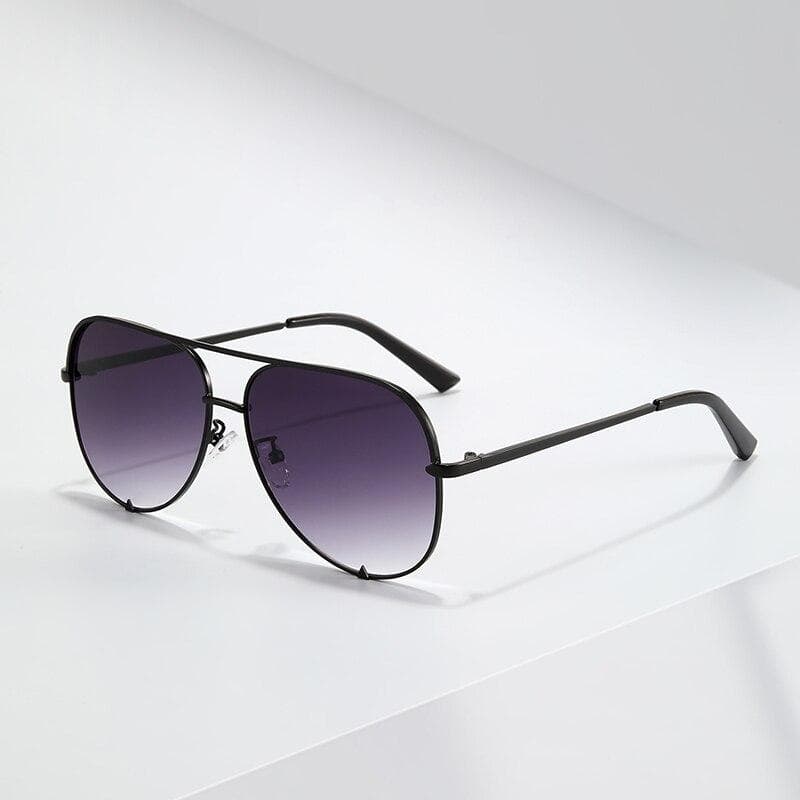 European American Retro Double Beam Toad Mirror Metal Sunglasses For Men Women Fashion UV Protection
