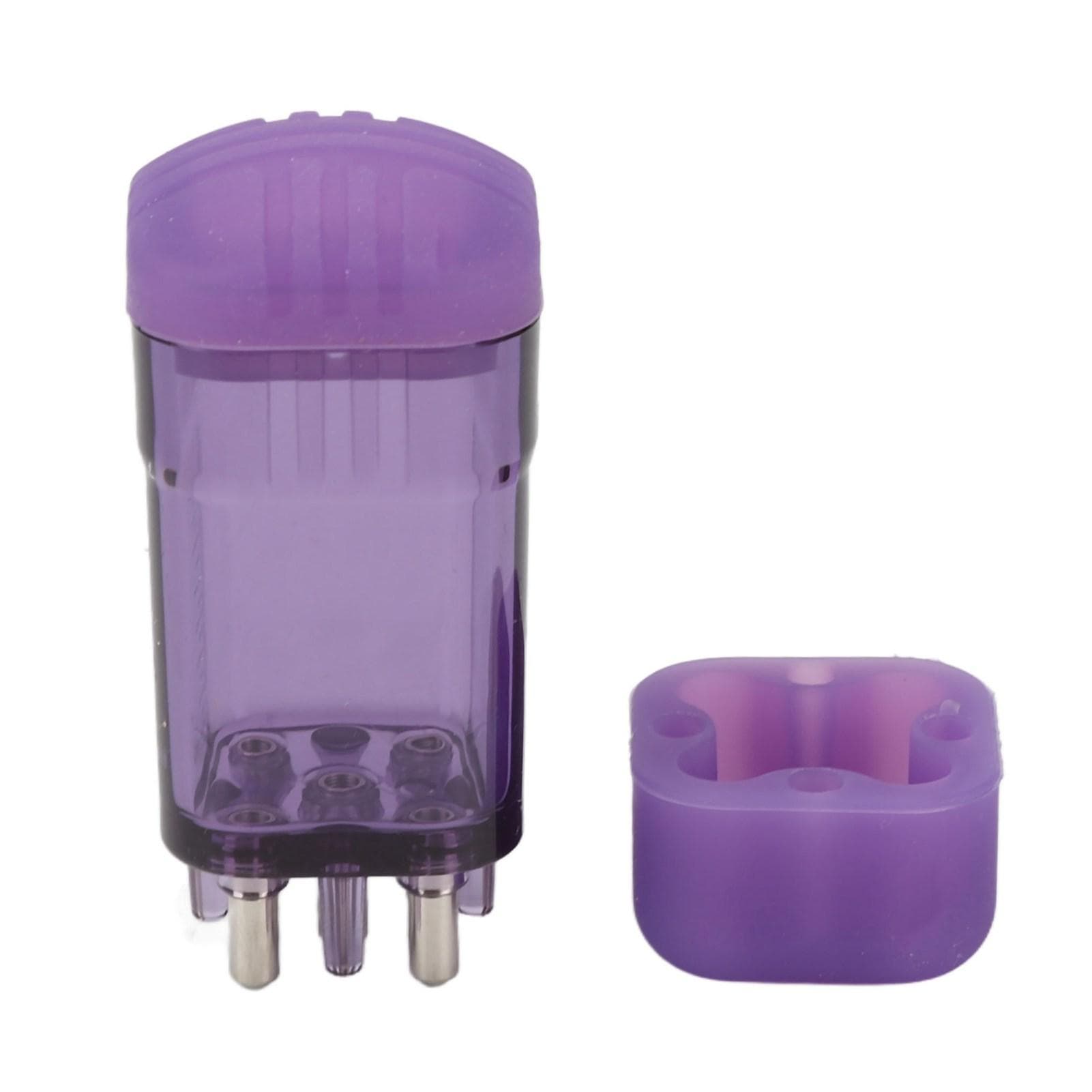 8ml Scalp Applicator Transparent Empty Roller Bottle Scalp Oil Comb for Hair Growth Serum purple