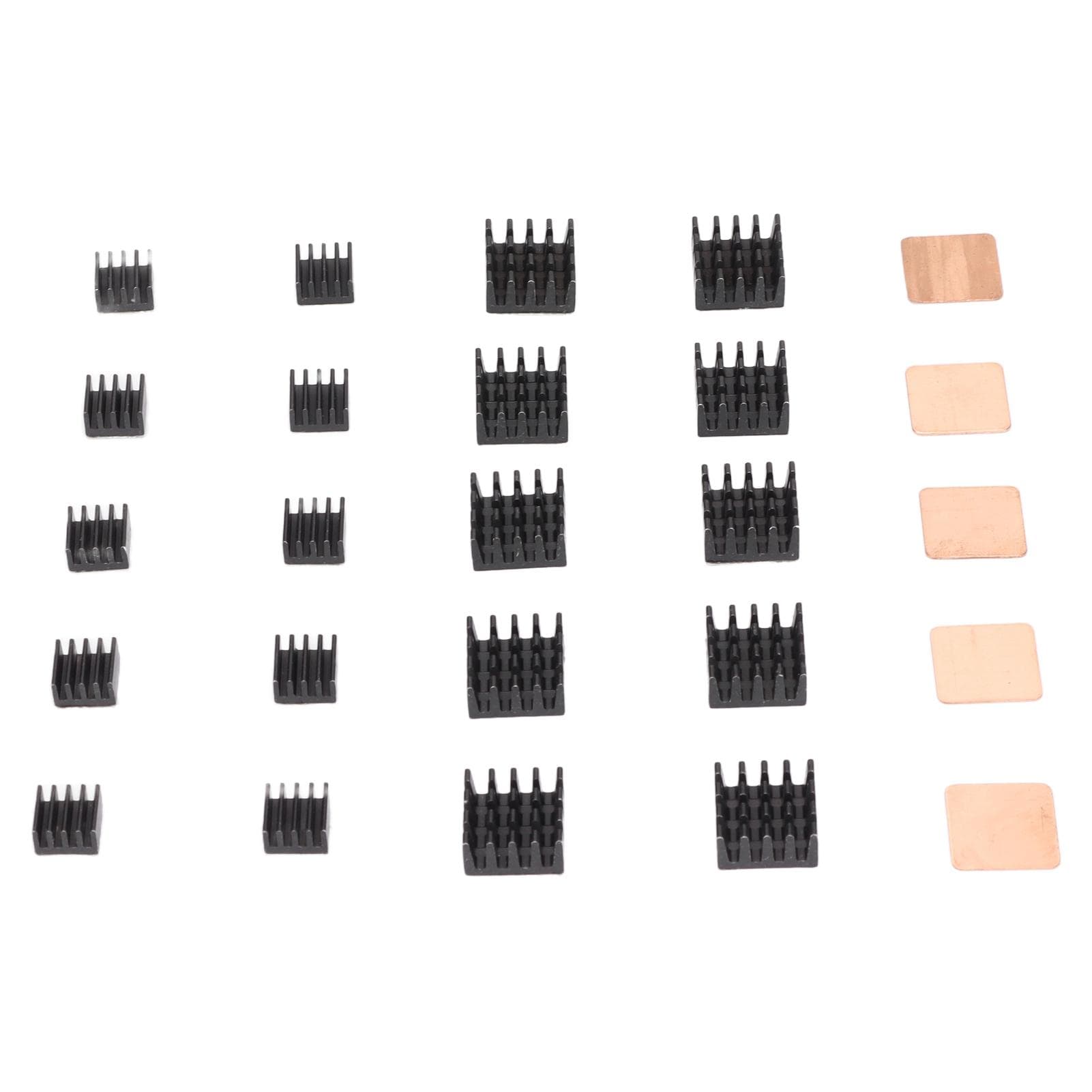 25Pcs Aluminum Heatsink Kit Good Heat Dissipation Wide Compatibility Heat Sink Kit for RPi2B3B4B