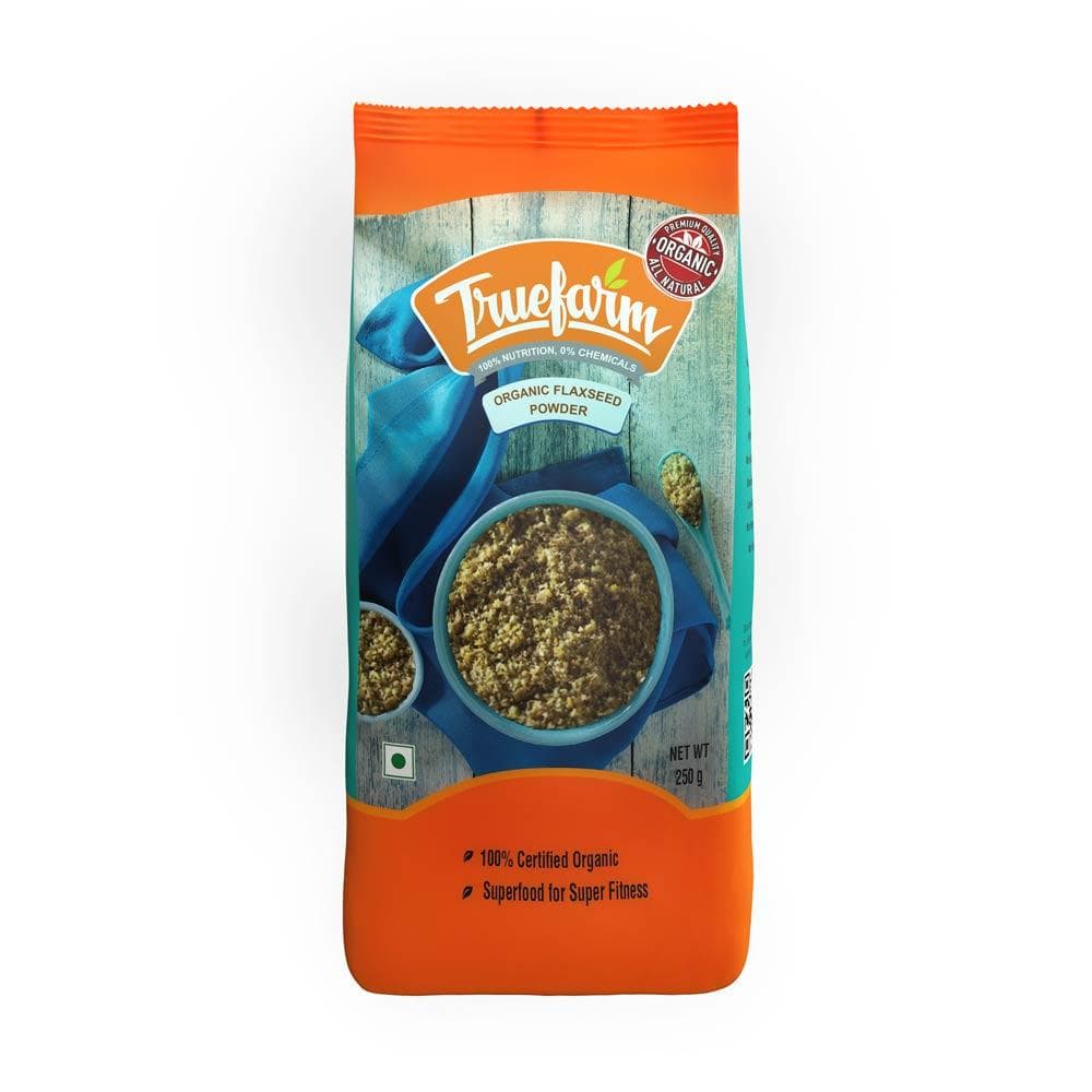 ground flax seeds (250 g), Organic Flaxseed Powder Truefarm