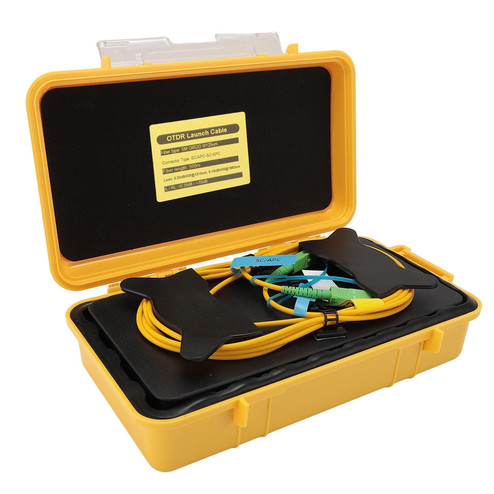 OTDR Launch Cable 500m SM G652D 9125um Fiber OTDR Testing Extension Cord Box for LAN WAN MAN
