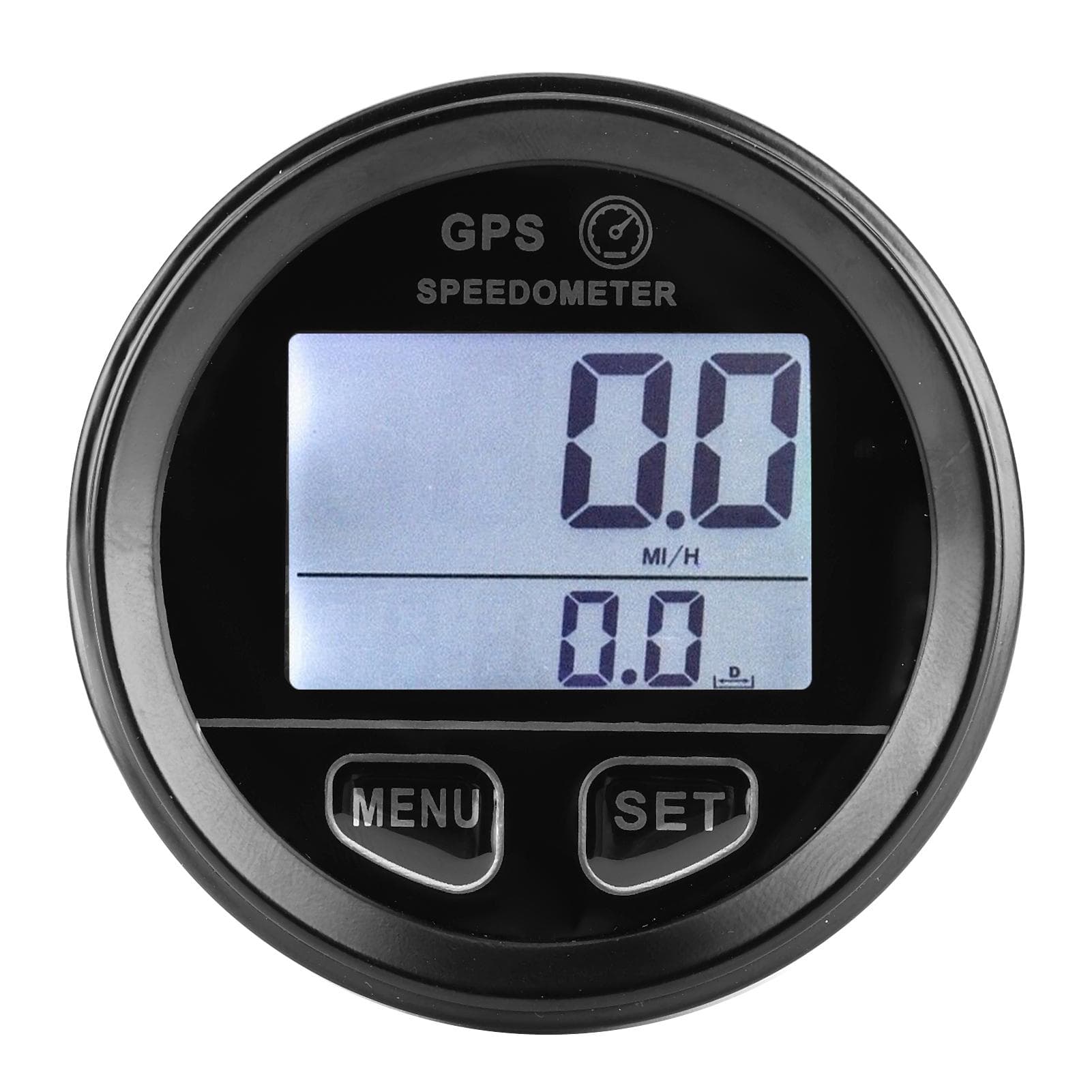 2.36in DC10?24V GPS Speedometer Odometer LCD Digital Gauge for ATV UTV Motorcycle Marine Boat