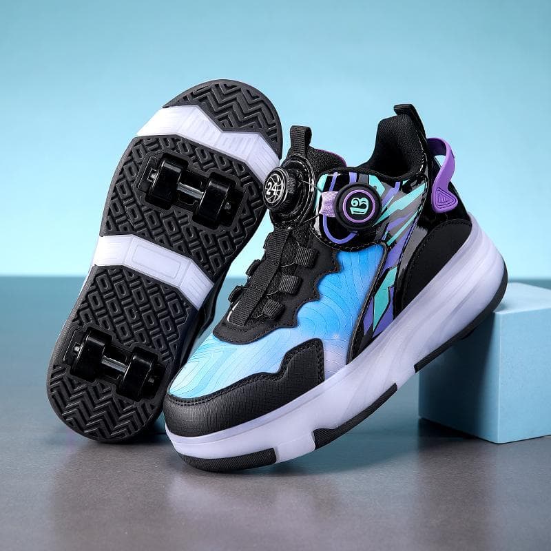 Runaway Shoes Children and Girls Four-wheel Manual Removal Wheel Shoes Luminous Pulley Shoes Deformed Shoes 38