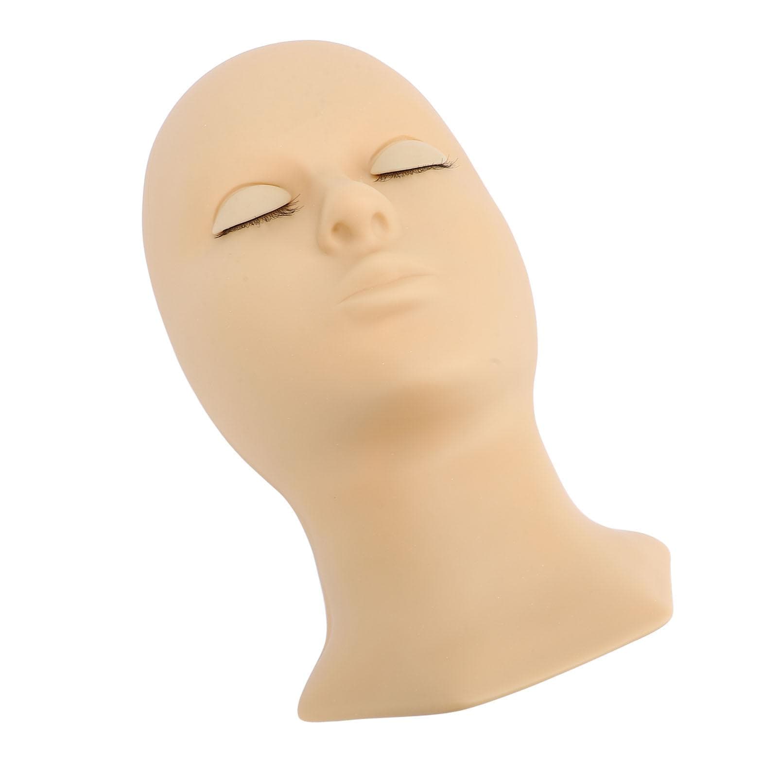 Double Fold Eyelid Lash Mannequin Head Silicone Removable Eyelid Simulation Eyelash Practice Model