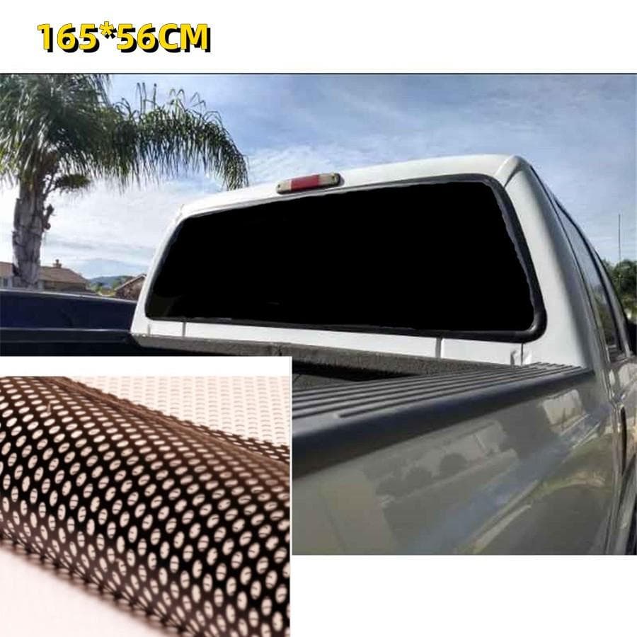Waterproof BLACK Rear Window Perforated Decal Tint Graphic Sticker for Truck Van