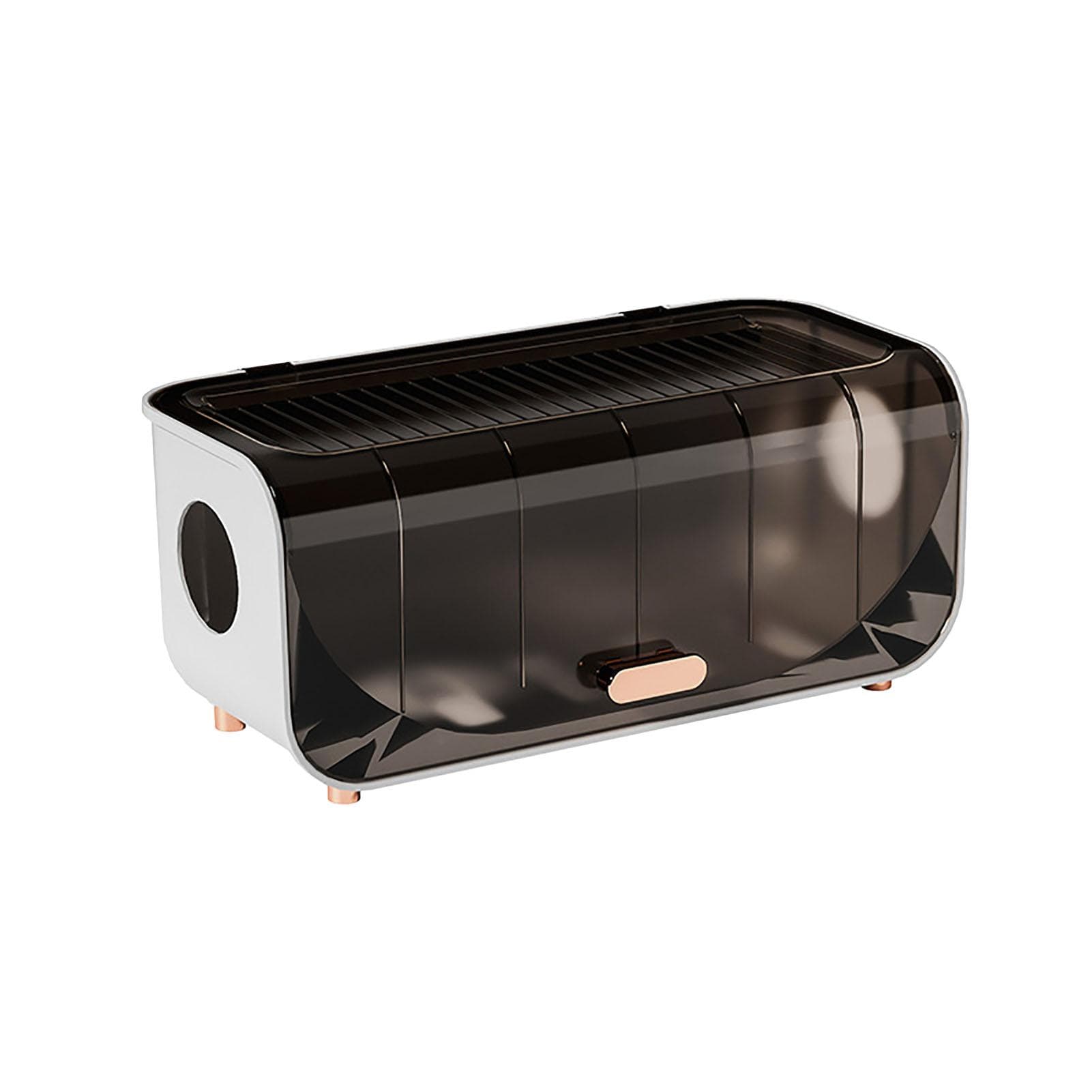 Cable Management Box Plastic Easy Assemble Safety Protection Cord Organizer Box for Power Strips coffee