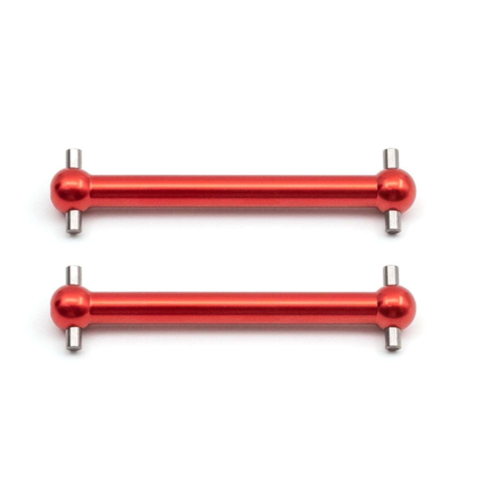 Aluminium Alloy Front and Rear Dog Bone Drive Shaft Replacement for Tamiya TT02B 1/10 Remote red