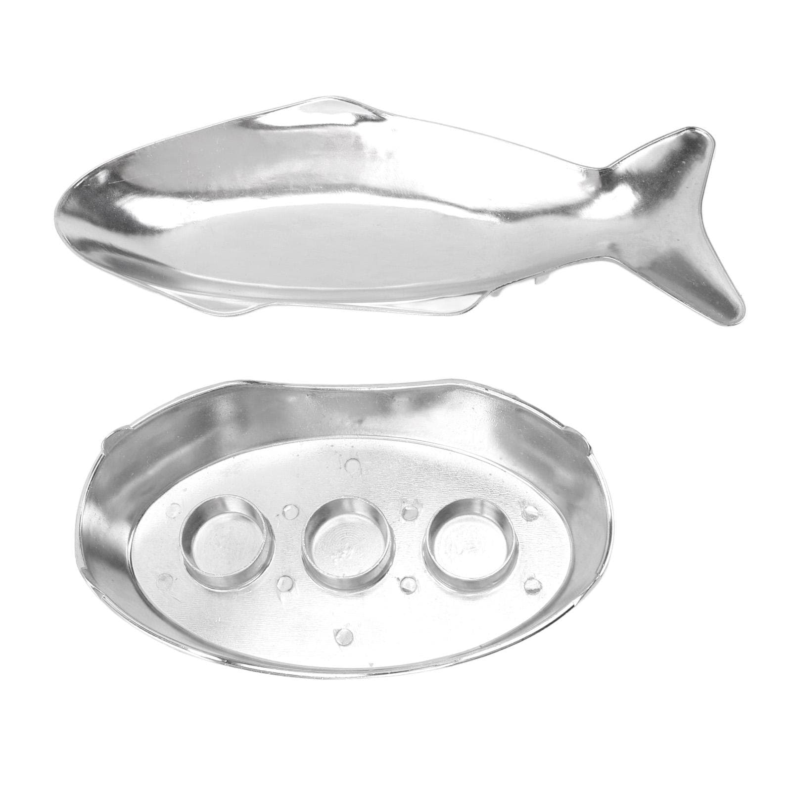Fish Shaped Grilling Pan Uniform Heating Aluminum Alloy Fish Serving Pan for Hotel Restaurants L