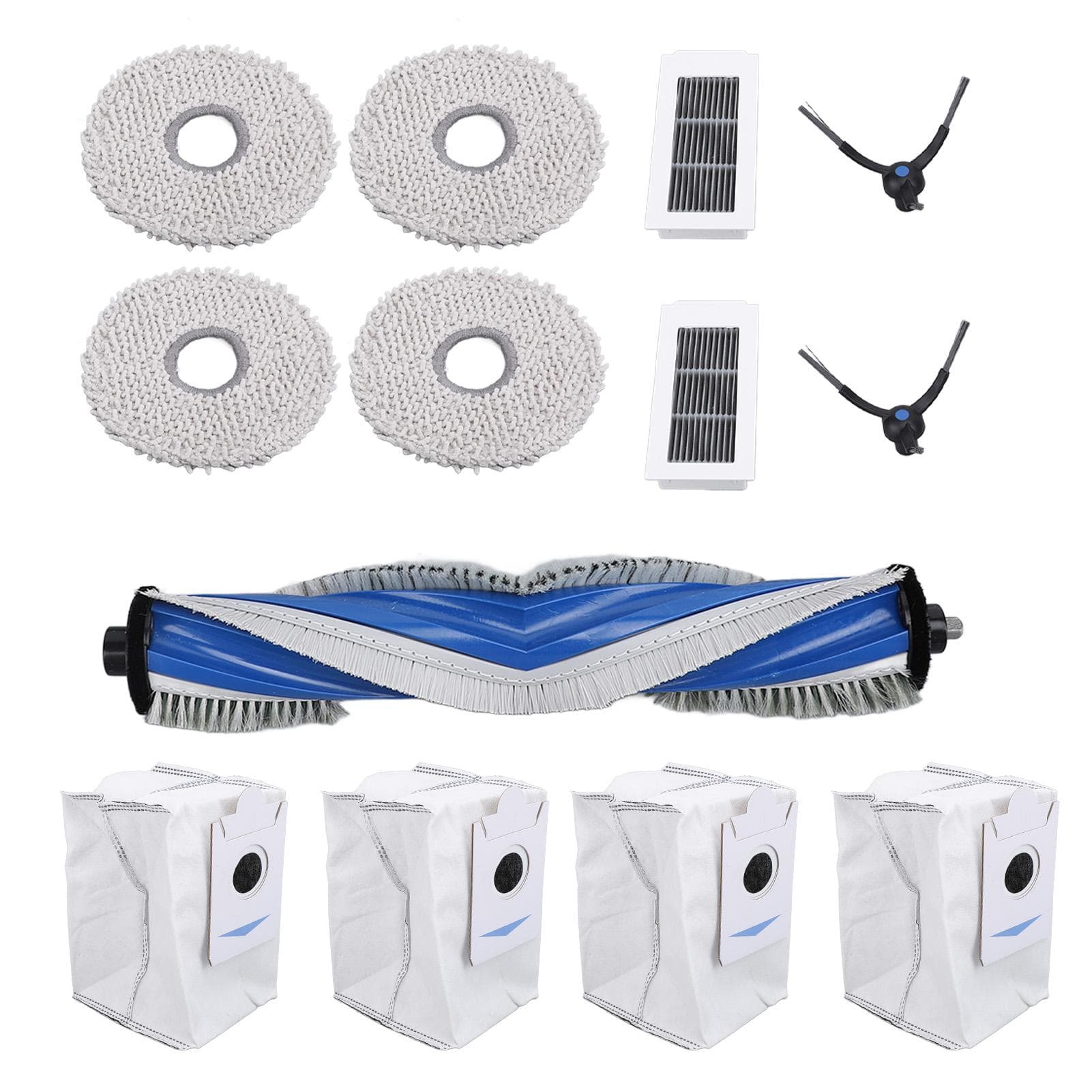Robot Vacuum Cleaner Accessories Main Brush Side Brush Washable Filter Mop Dust Bag Set for X5 Omni
